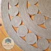 Round jute rug shape10