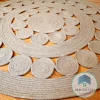 Round jute rug shape10
