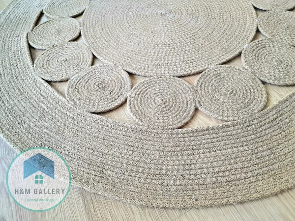 Round jute rug shape1