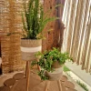 Plant pot with wooden stand shape7