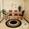 Round jute&cotton rug shape6