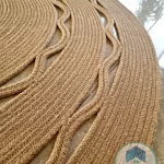 Round jute rug shape7
