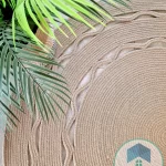 Round jute rug shape7