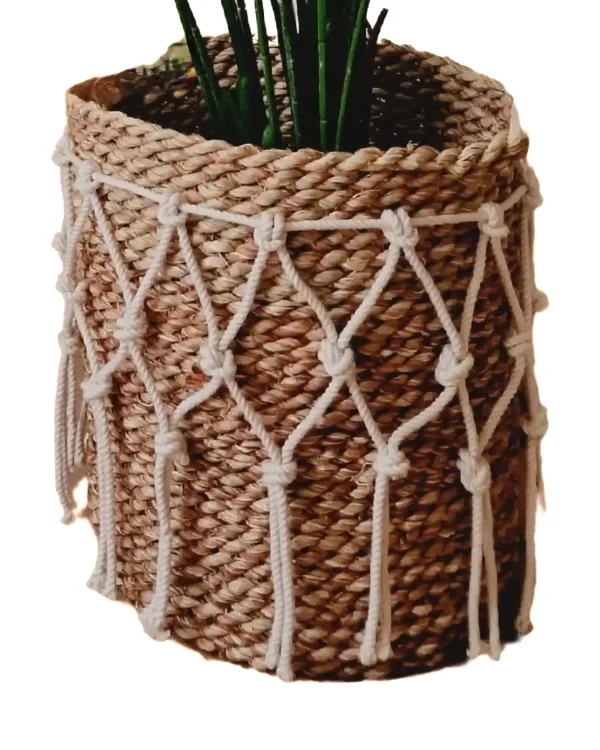 Halfa basket with macrame shape4