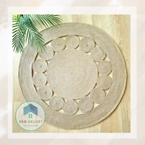 Round jute rug shape1