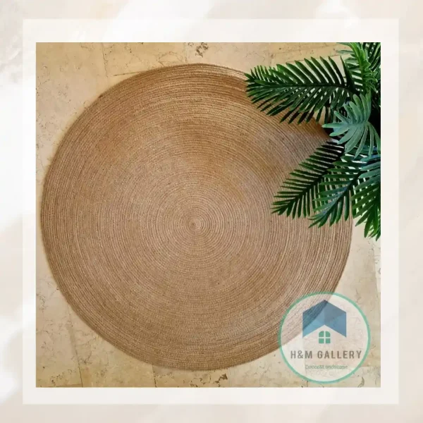 Round jute rug shape3