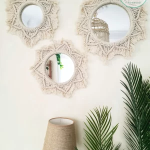 Macrame Mirror set shape9