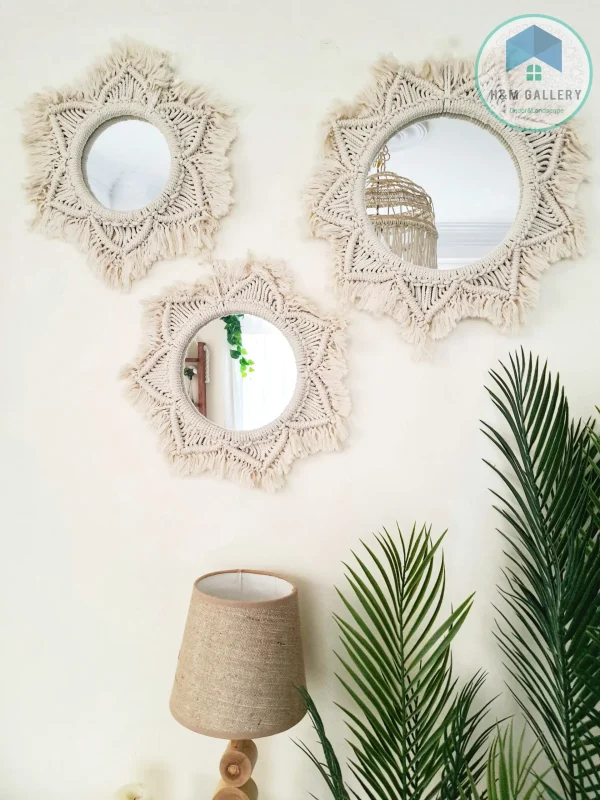 Macrame Mirror set shape9