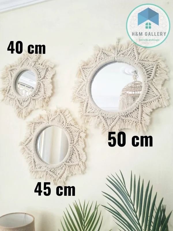 Macrame Mirror set shape9