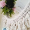 Macrame Mirror with feathers shape12