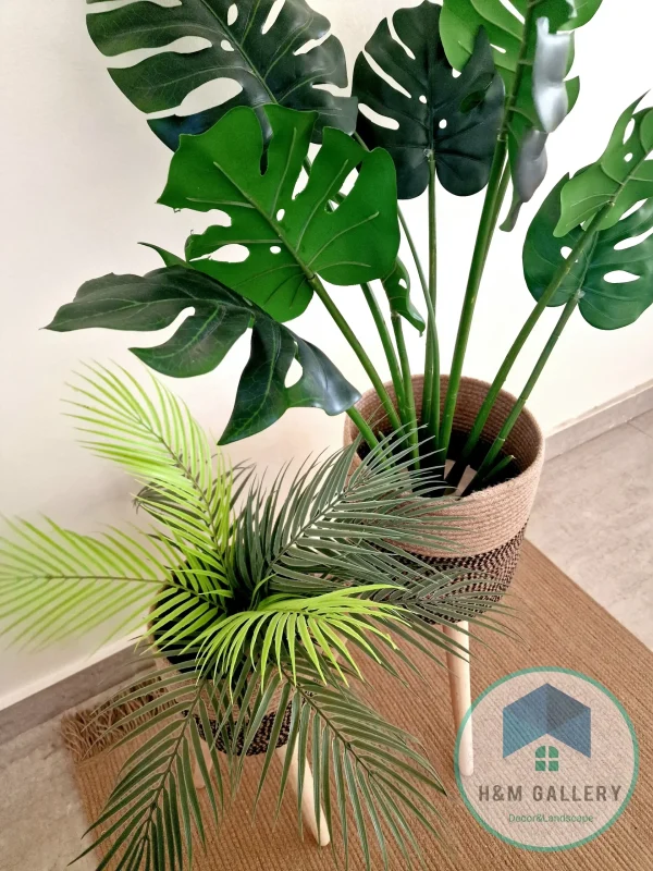 pot 10063 Plant pot with wooden stand shape4