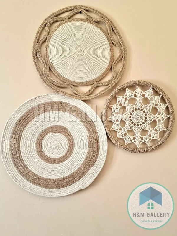 jute & cotton wall decor shape13