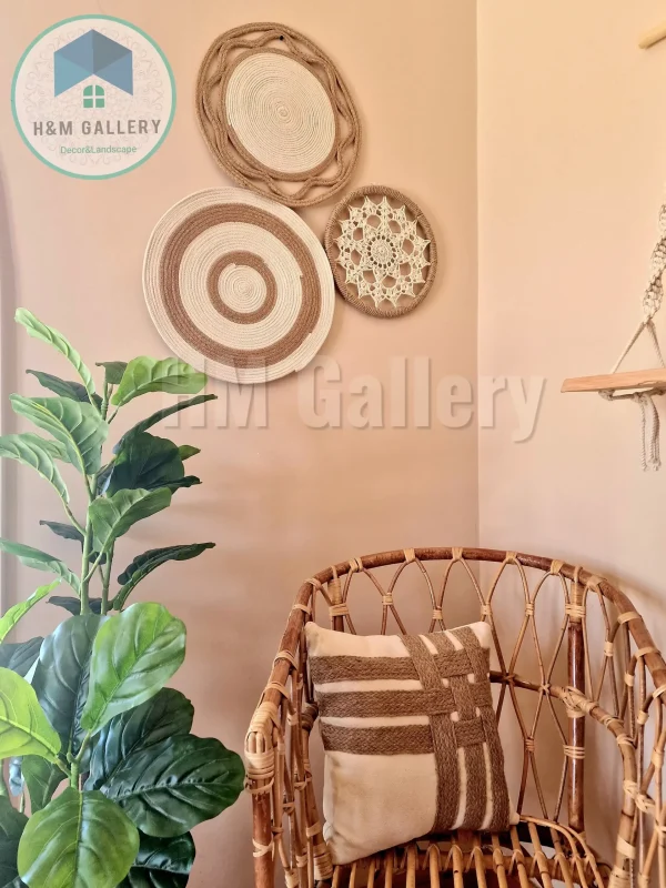 jute & cotton wall decor shape13