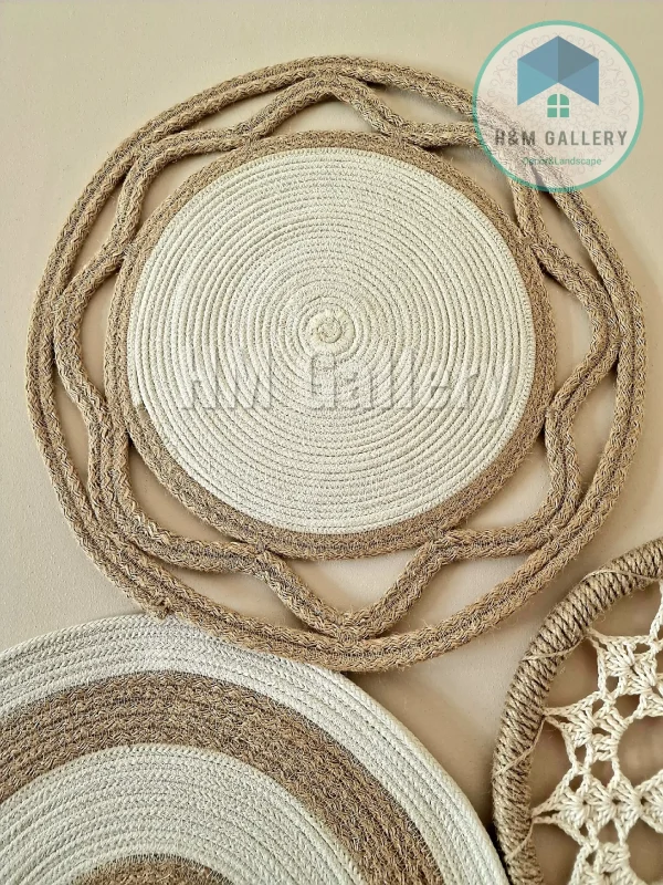 jute & cotton wall decor shape13
