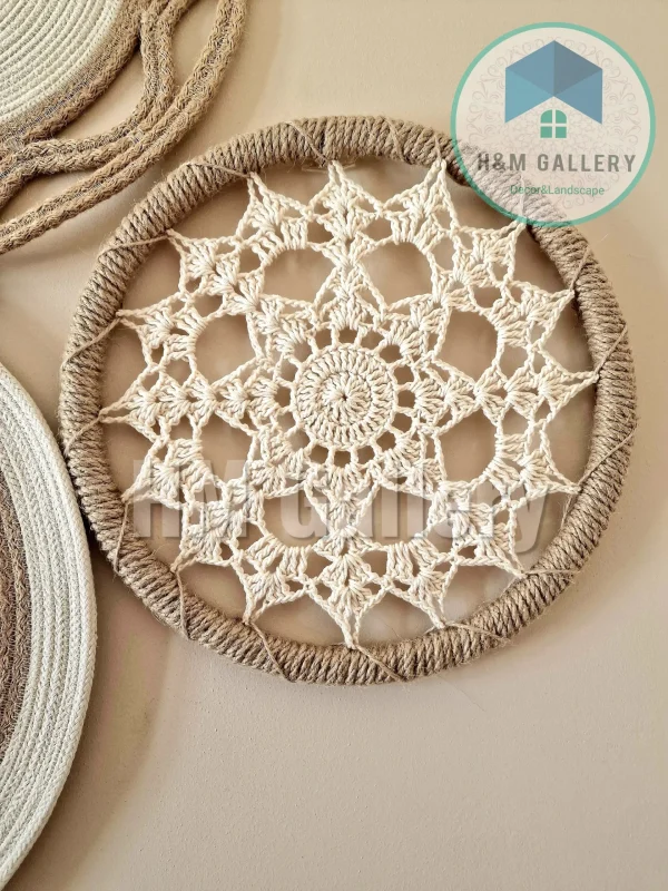 jute & cotton wall decor shape13