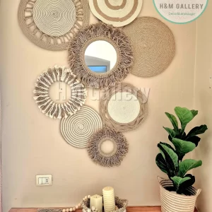 jute & cotton wall decor shape11
