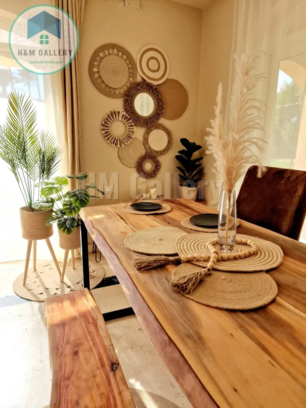 jute & cotton wall decor shape11