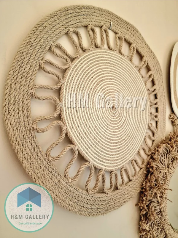 jute & cotton wall decor shape11