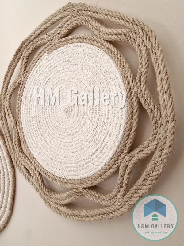 jute & cotton wall decor shape11