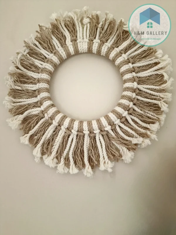 jute & cotton wall decor shape11