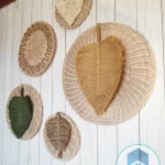 bambo&cotton feather wall decorations shape9 set