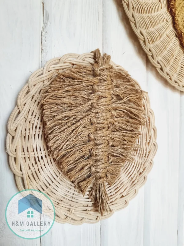 bambo&cotton feather wall decorations shape9 set