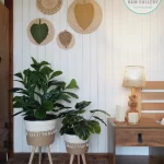 bambo&cotton feather wall decorations shape9 set