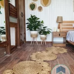 bambo&cotton feather wall decorations shape9 set