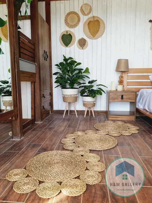 bambo&cotton feather wall decorations shape9 set