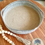 Jute round tray