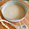Jute round tray