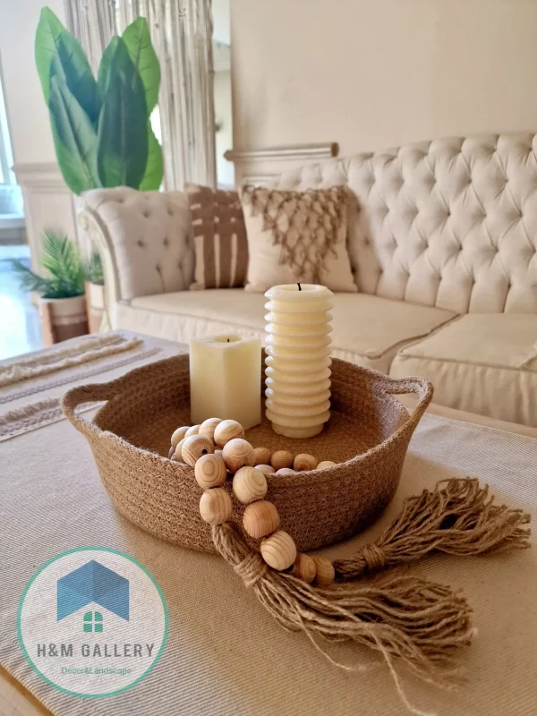 Jute round tray shape2