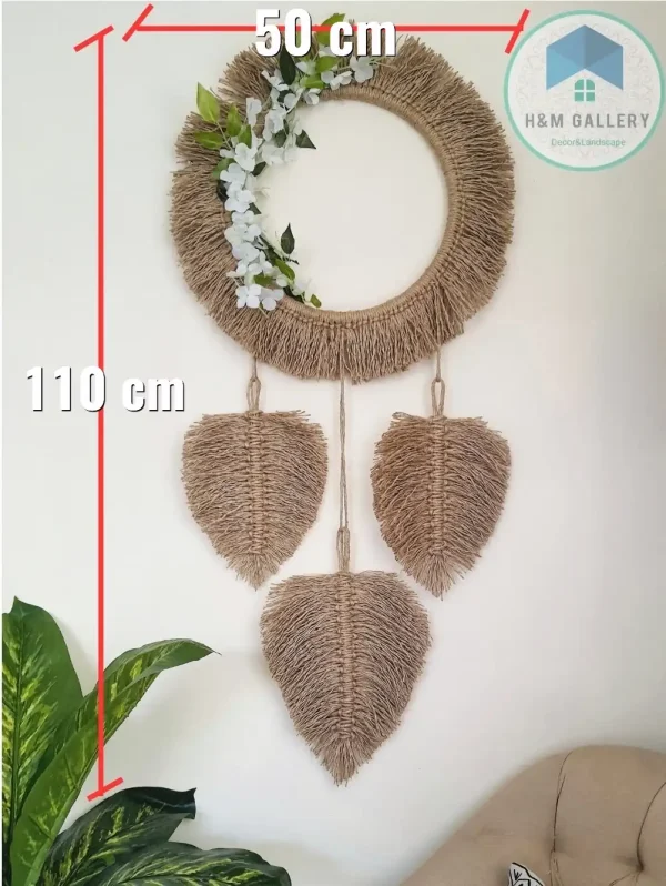 jute feathers wall decor shape17