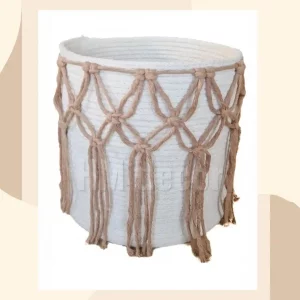 Pot with macrame shape12