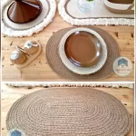 oval placemat jute shape 27