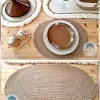 oval placemat jute shape 27