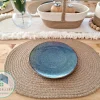 oval placemat jute shape 27