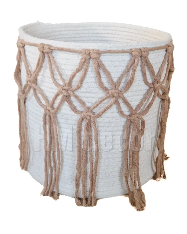 Pot with macrame shape12