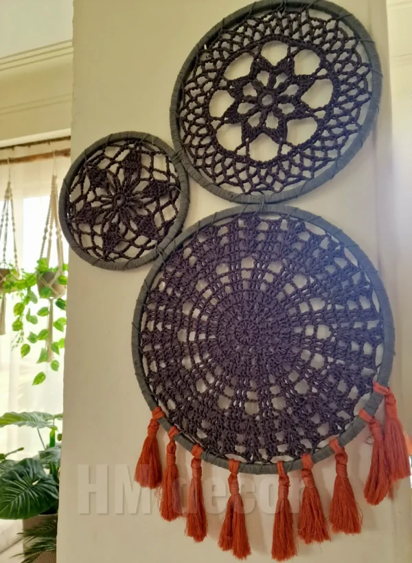 corchet wall decor shape 6