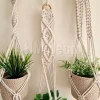 macrame hanging with pot&plant 7