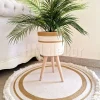 cotton with golden rope rug shape1