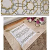 Silver&Gold side table runner