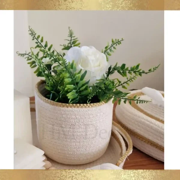 Cotton pot & plant shape12