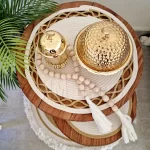 Cotton&gold placemat shape3