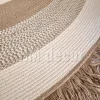 Round jute&cotton with tassels rug shape10