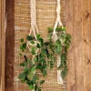 wall hang shape 73 macrame hanging with pot&plant 9
