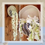 macrame hanging with pot&plant 11