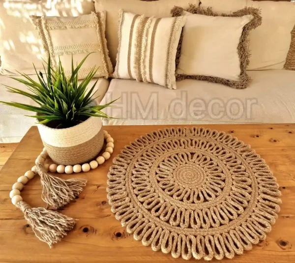 acc 560 Sun placemat jute shape 29