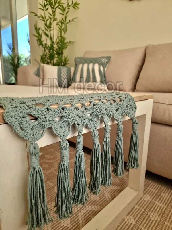 Mint green crochet design2