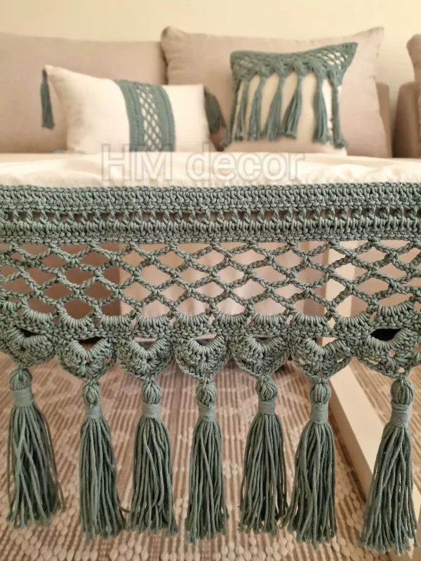 Mint green crochet design2
